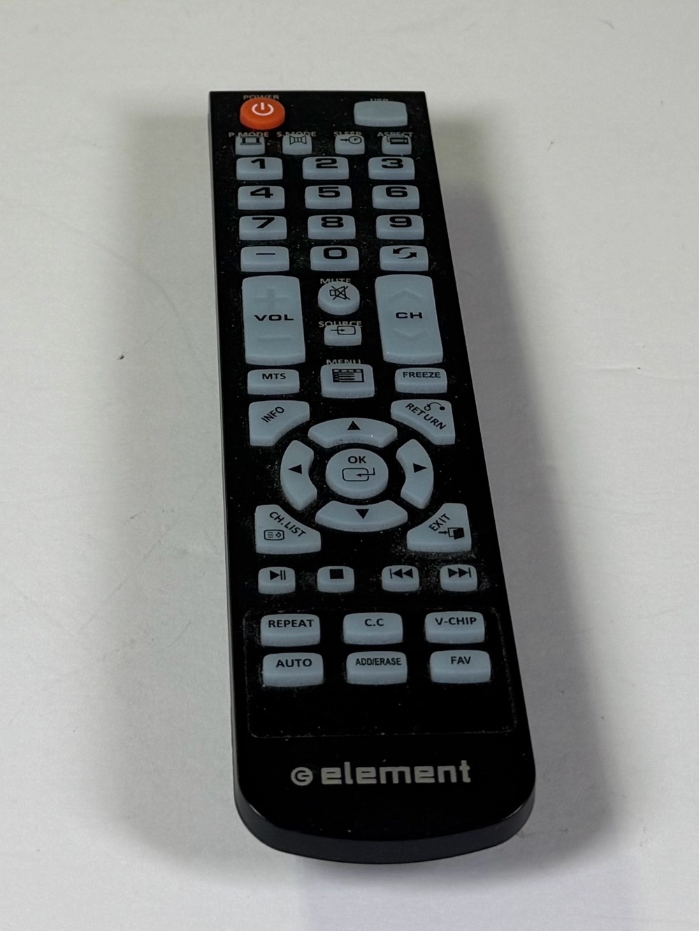 Element TV Replacement Remote Control LCD LED Black Genuine Complete